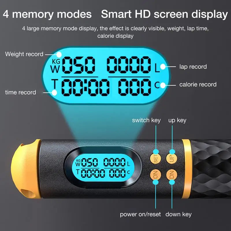 2-in-1 Digital Cordless Jump Rope with Counter
