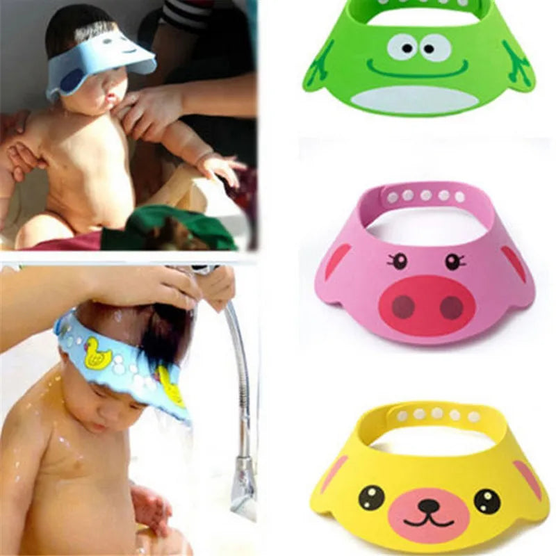 Adjustable Baby Shower Shampoo Hat for Toddlers &amp; Kids