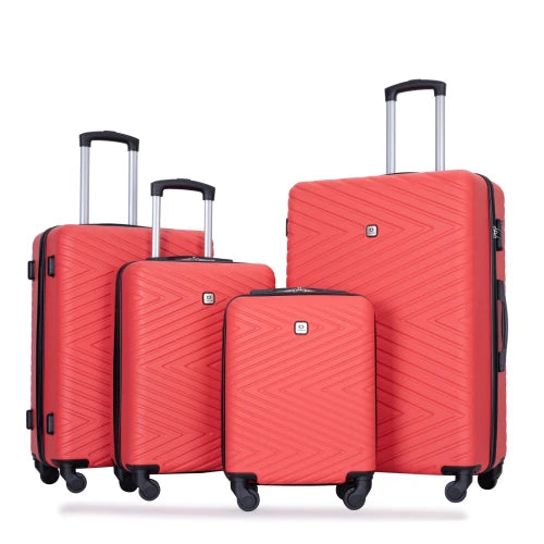 4-Piece ABS Hardside Luggage Set with TSA Lock &amp; Spinner Wheels
