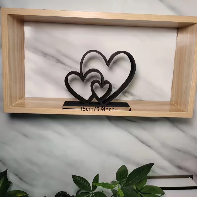 Heart-to-Heart Love Statue – Modern Home Decor