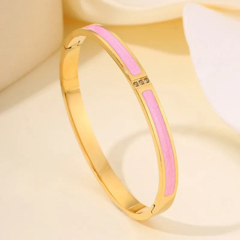 5/1 Roman Numeral Stainless Steel Cuff Braceles for Women
