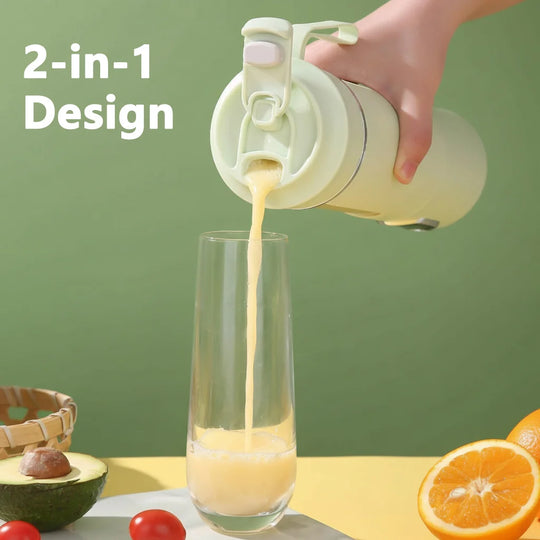 Portable USB Rechargeable Juicer Blender 530ml with 12 Blades