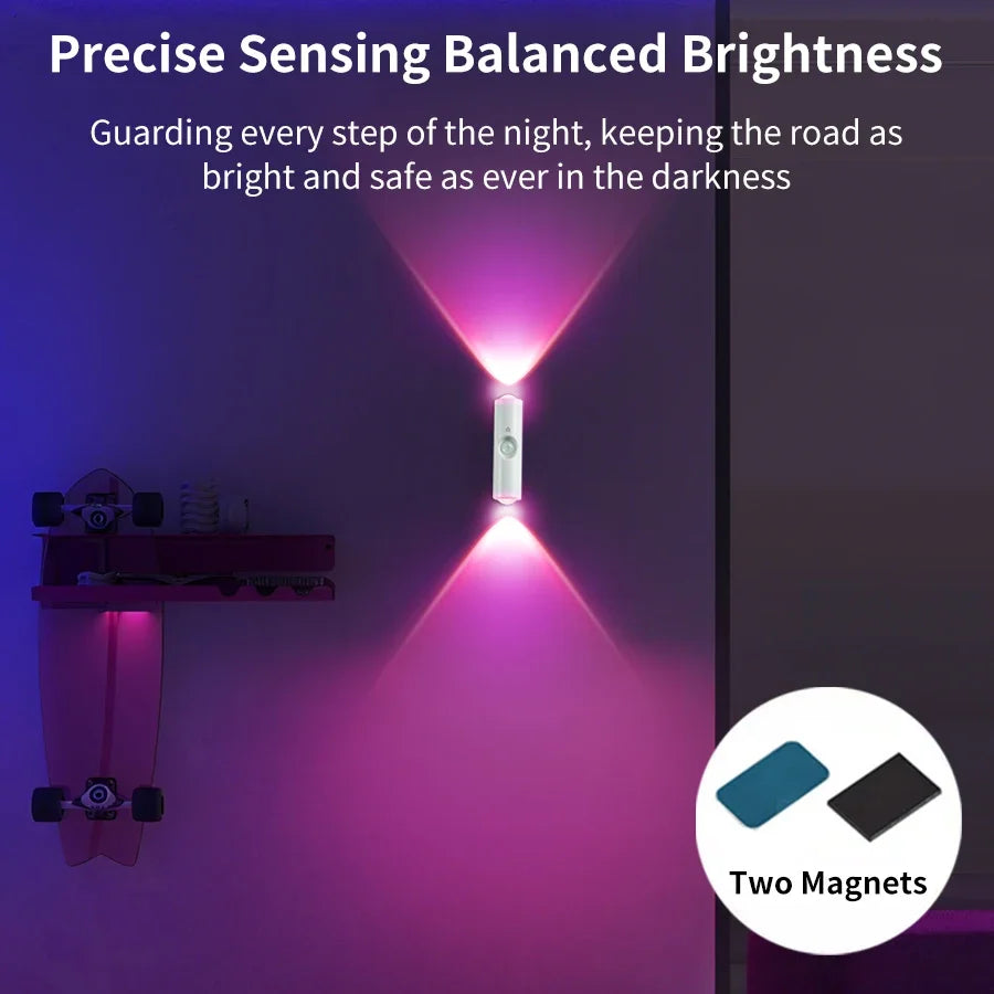 Rechargeable RGB Motion Sensor Magnetic Wall Light