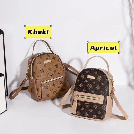 Mini PU Leather Fashion Backpack Purse for Women