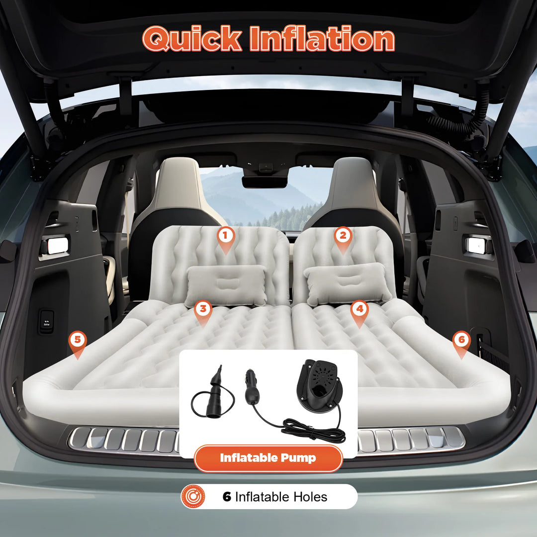 SUV Inflatable Car Mattress with Air Pump for Camping