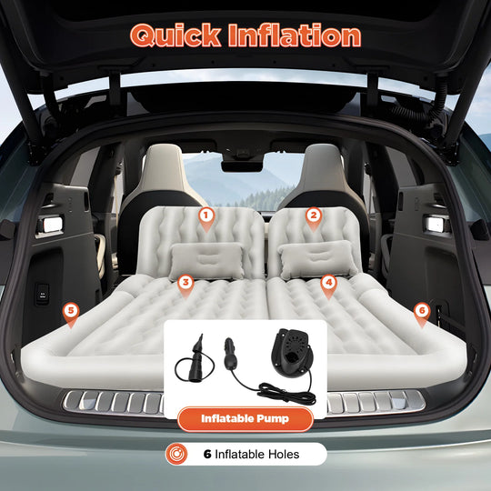 SUV Inflatable Car Mattress with Air Pump for Camping