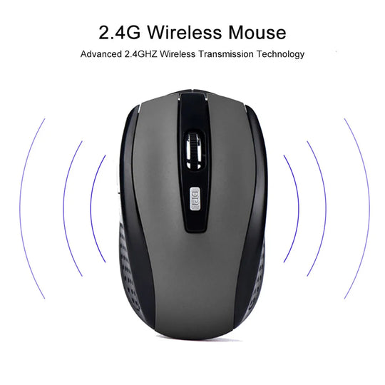 2.4G Wireless Optical Mouse with USB Receiver