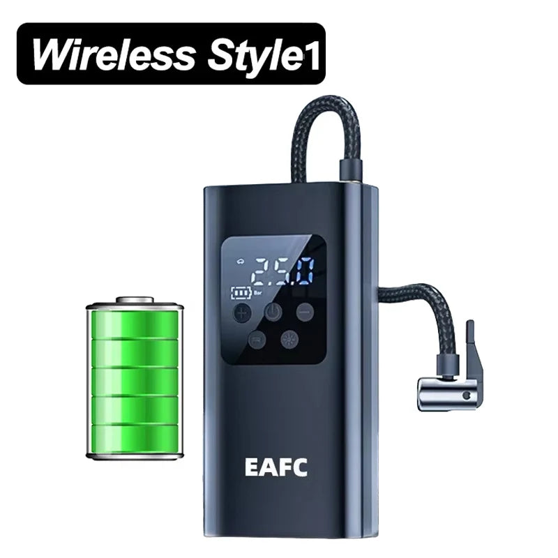 Portable Cordless Tire Inflator with Digital Display