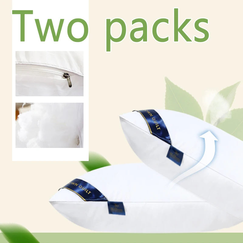 Luxury Memory Foam Bed Pillow – 100% Cotton Cover