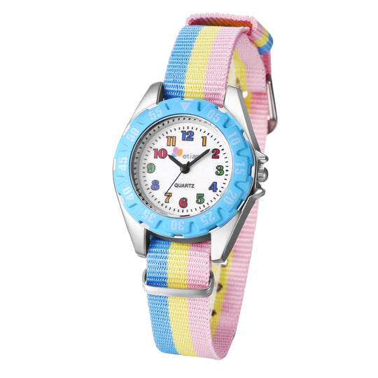 Lancardo Rainbow Kids Quartz Watch with Nylon Strap