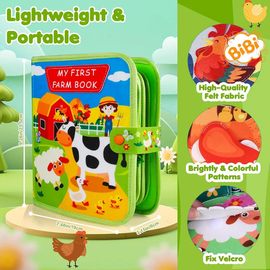 Montessori Farm Busy Book for Toddlers