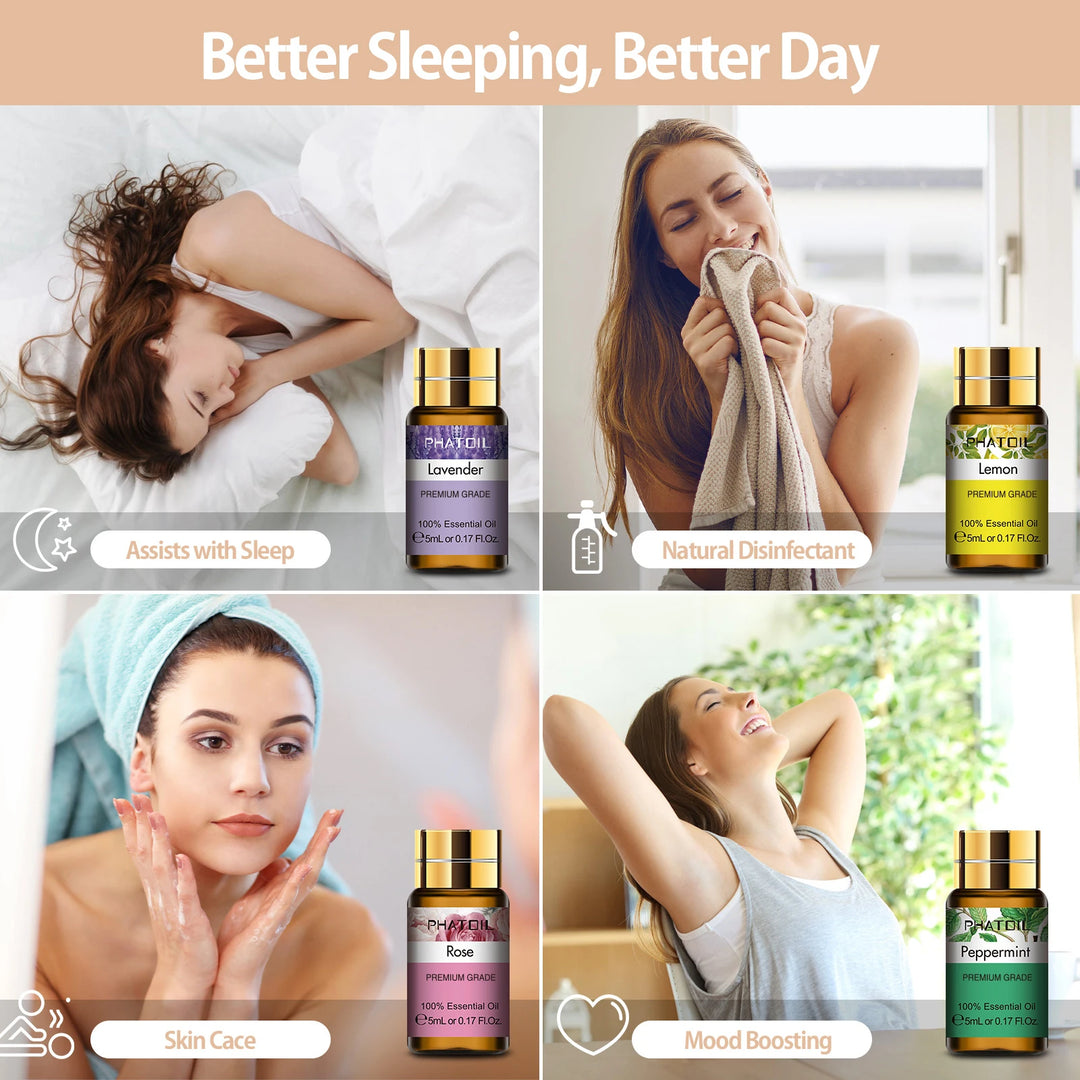 15-Piece Pure Essential Oil Gift Set – 5mL Bottles