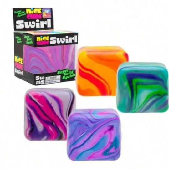 Slow-Rebound Multicolor Cube Sensory Fidget Toy
