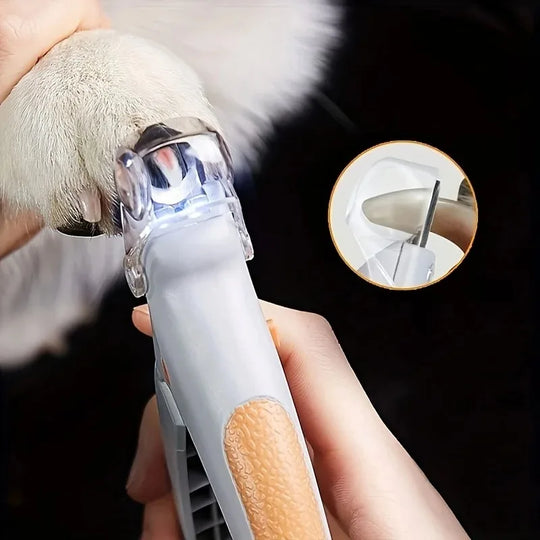 LED Pet Nail Clipper with Safety Light for Dogs &amp; Cats