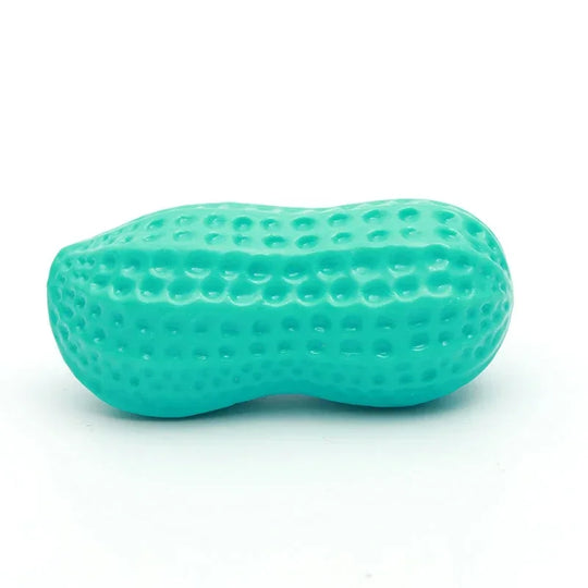 Peanut Shaped TPR Dog Chew Toy with Squeaker