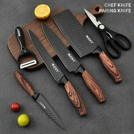 6-Piece Stainless Steel Kitchen Knife &amp; Tool Set