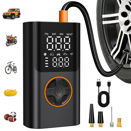 Cordless 150 PSI Portable Tire Inflator Air Compressor