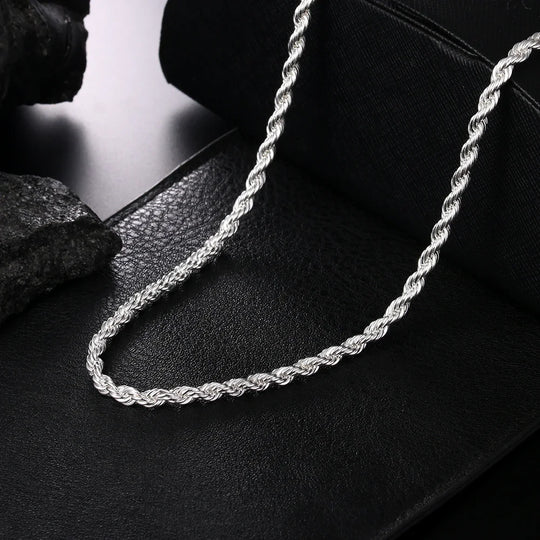 4mm Classic Rope Chain Necklace