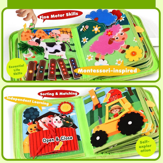Montessori Farm Busy Book for Toddlers
