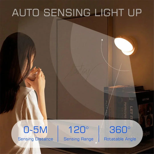 USB Rechargeable Motion Sensor LED Night Light