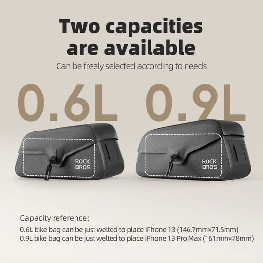 ROCKBROS Waterproof Magnetic Bike Top Tube Bag