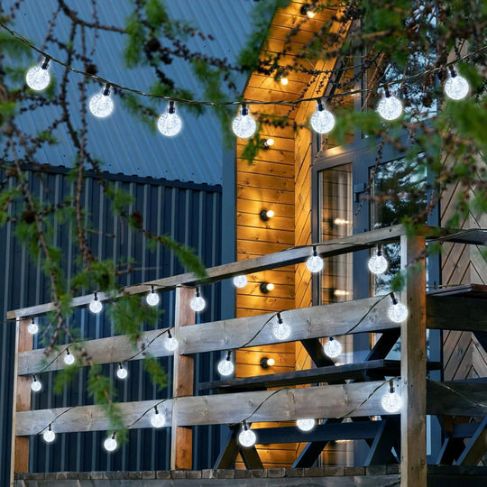 Solar Bubble Globe String Lights 100 LED 39.37FT
