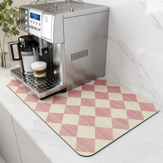 Water-Absorbent Diatom Dish Drying &amp; Coffee Machine Mat