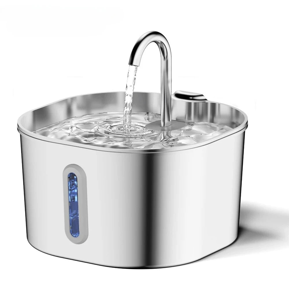 2.2L Stainless Steel Automatic Pet Water Fountain