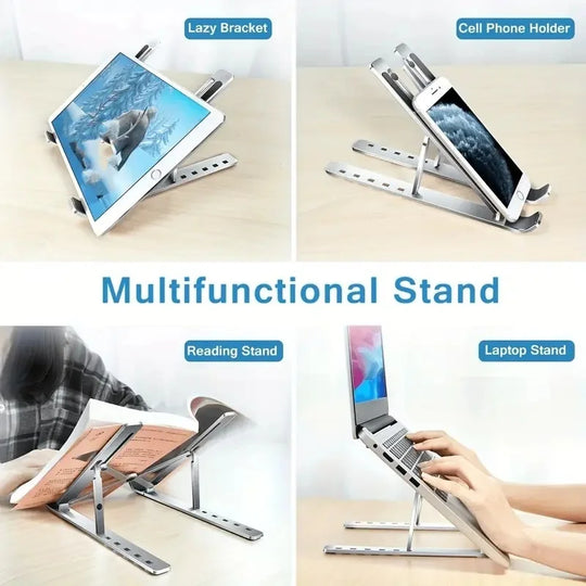 Adjustable Foldable Laptop Stand for Laptops &amp; Tablets
