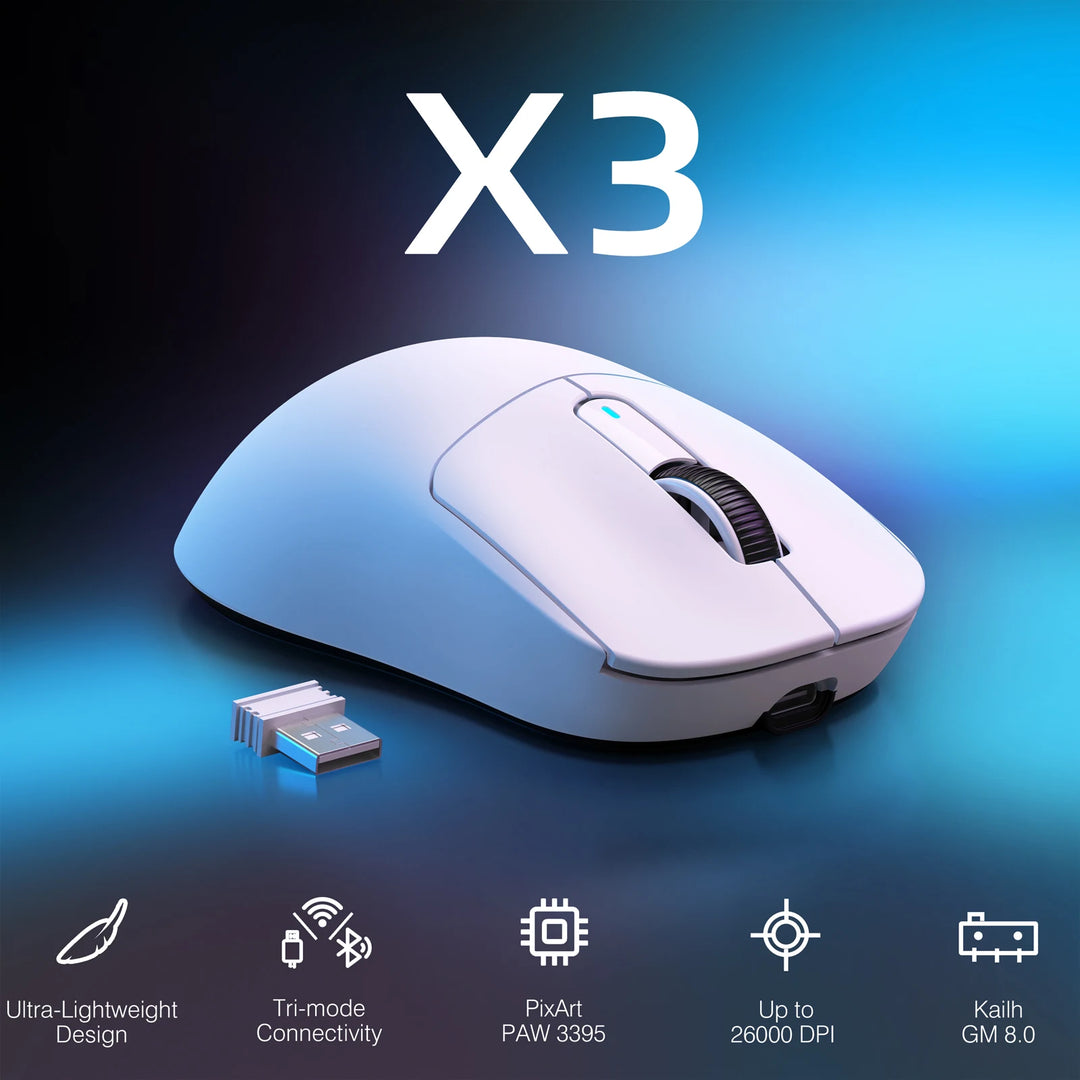 Attack Shark X3 Wireless Tri-Mode Gaming Mouse