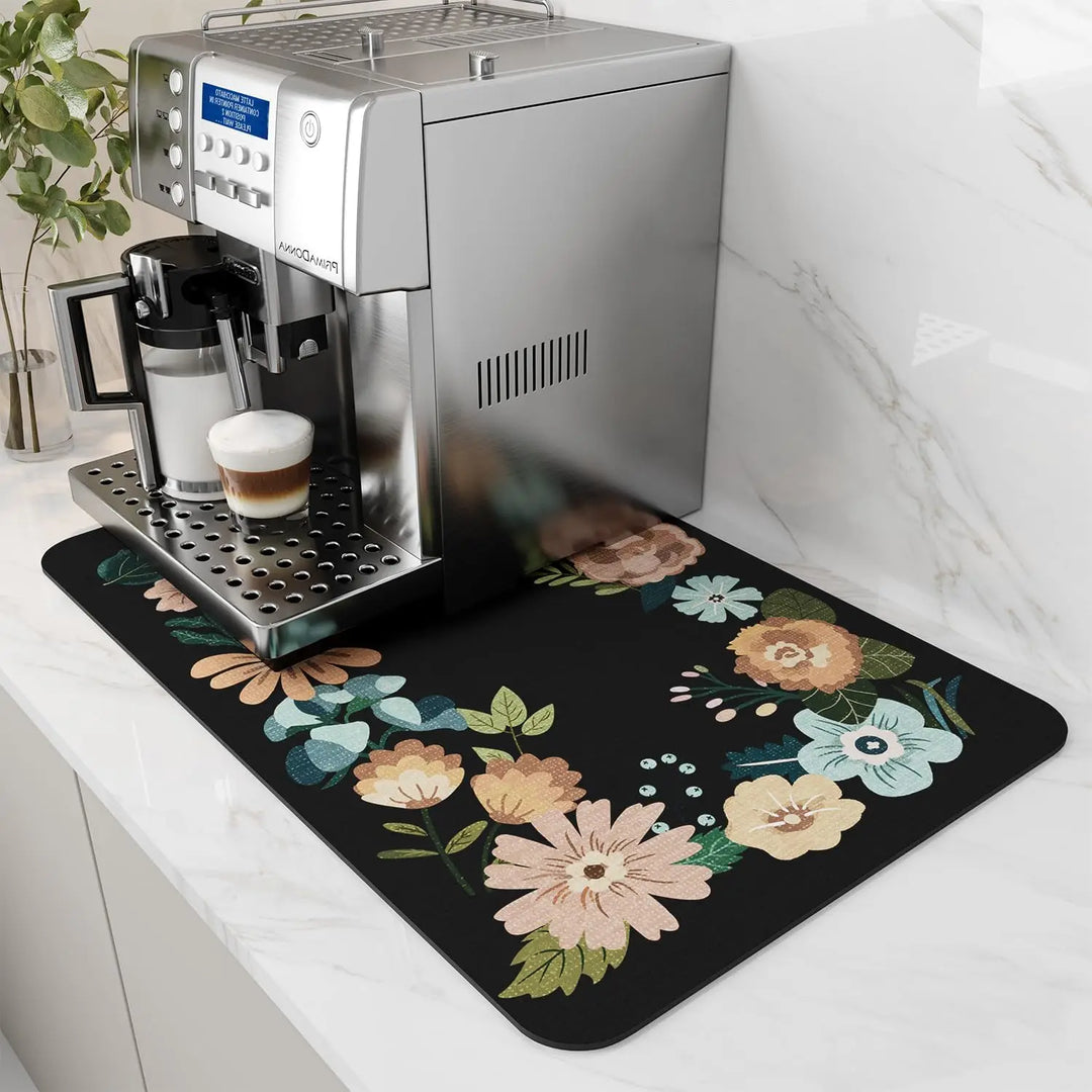 Water-Absorbent Diatom Dish Drying &amp; Coffee Machine Mat