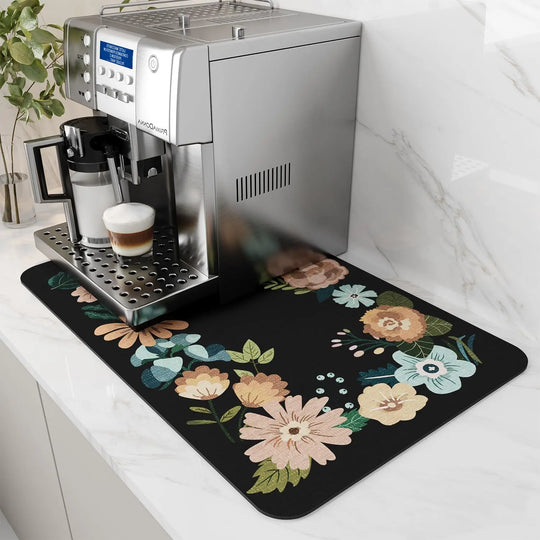 Water-Absorbent Diatom Dish Drying &amp; Coffee Machine Mat