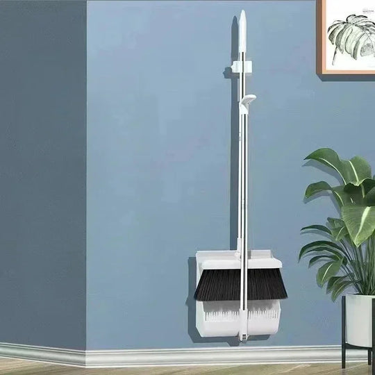 Foldable Long Handle Broom &amp; Dustpan Set