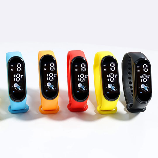 Kids Digital Silicone Sports Watch Bracelet