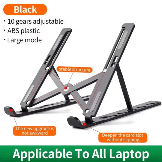 Adjustable Foldable Laptop Stand for Laptops &amp; Tablets