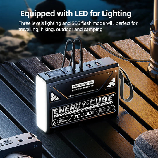 70000mAh Rechargeable LED Camping Lantern Power Bank