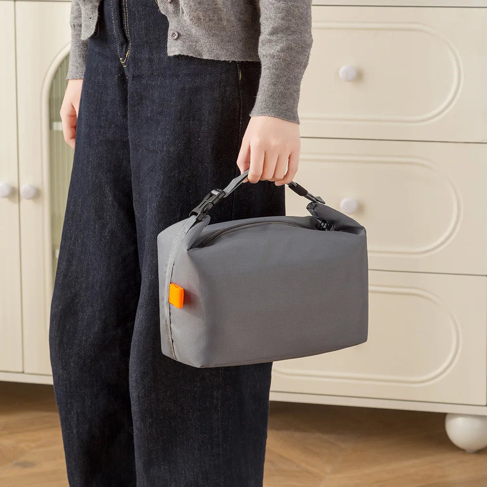 Insulated Oxford Cloth Lunch Bag with Aluminum Foil Lining