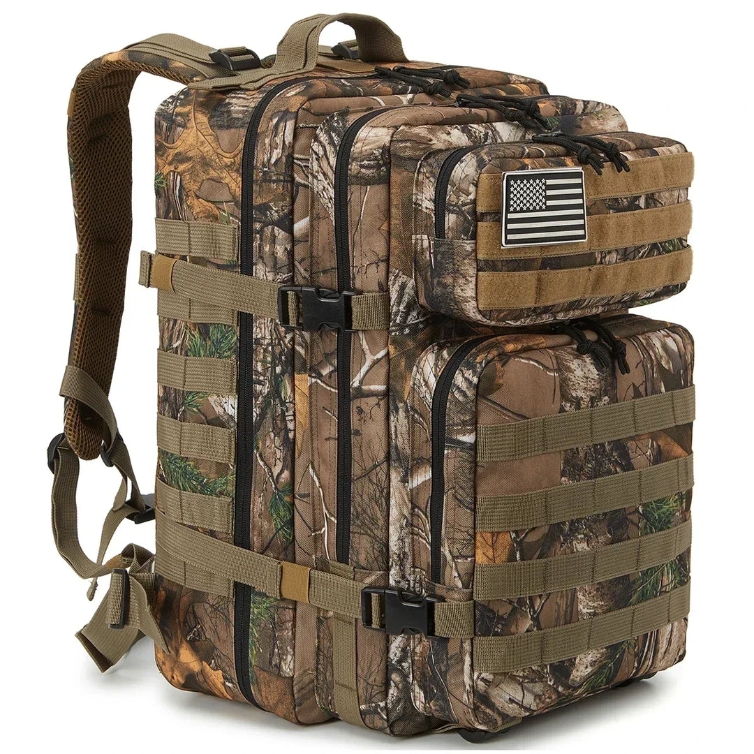 45L Tactical Backpack with Multi-Compartment Storage