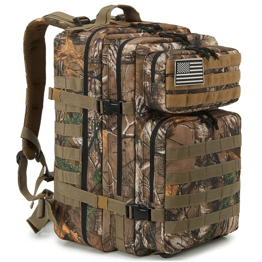 45L Tactical Backpack with Multi-Compartment Storage