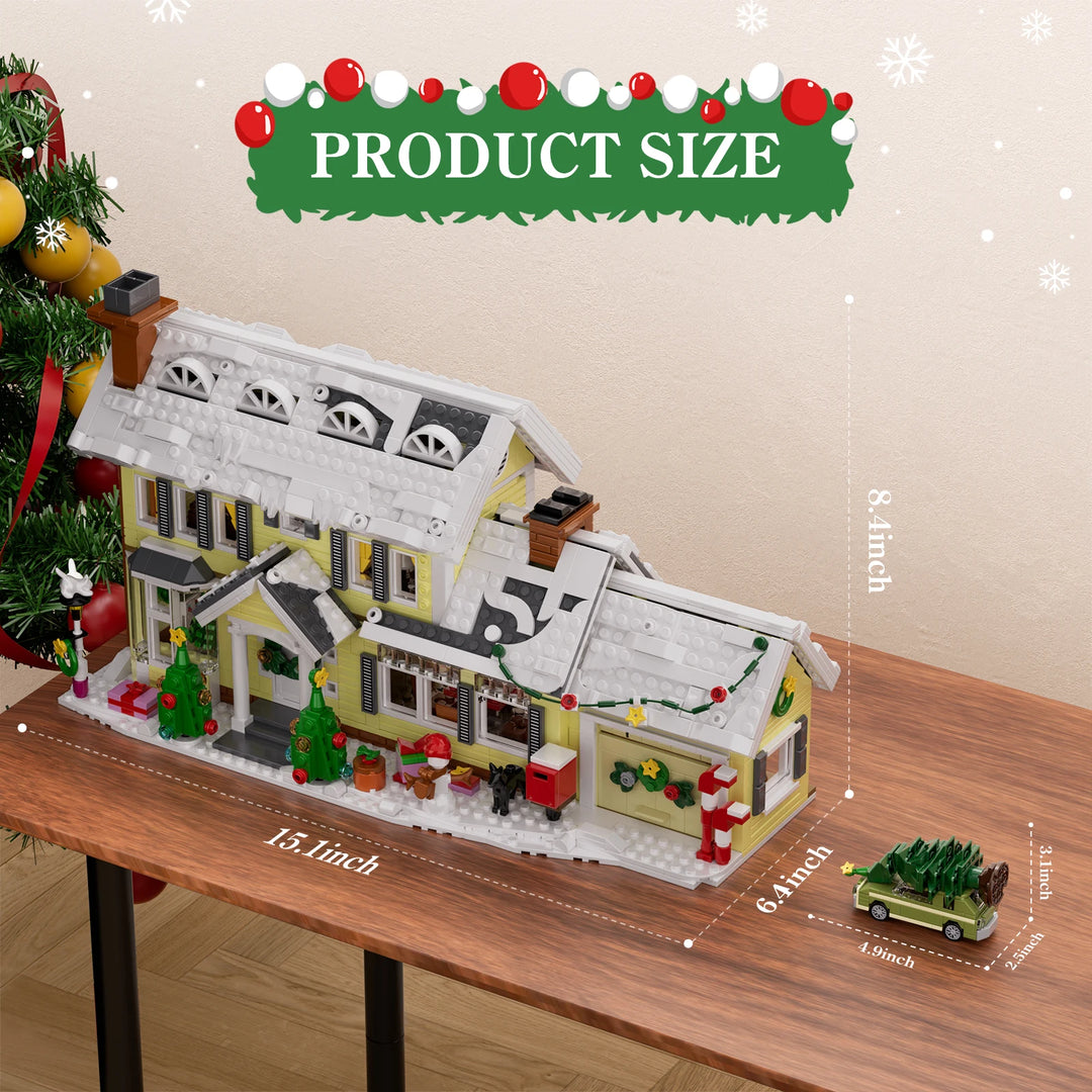 Christmas Snow Village House Building Set – 1484 Pieces