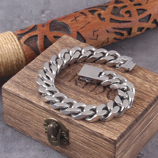 Men’s Stainless Steel Cuban Link Bracelet