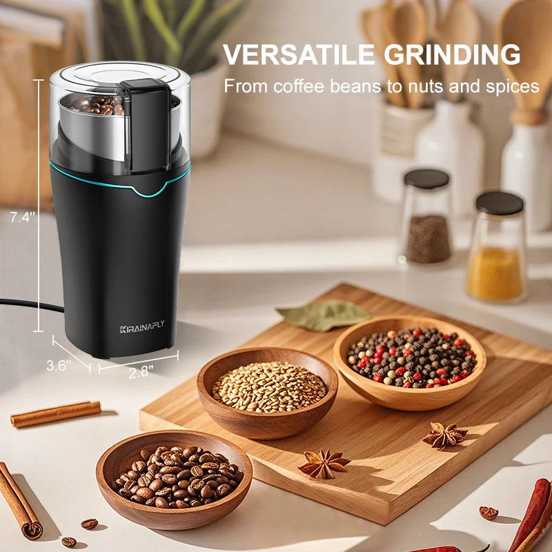 300W Electric Coffee Grinder with Removable Stainless Steel Cup