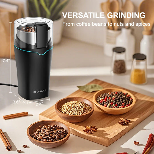 300W Electric Coffee Grinder with Removable Stainless Steel Cup