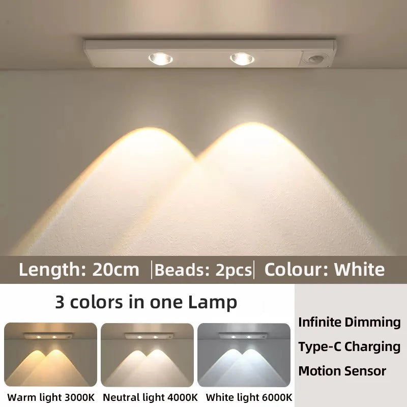 USB Rechargeable Motion Sensor LED Cabinet Light