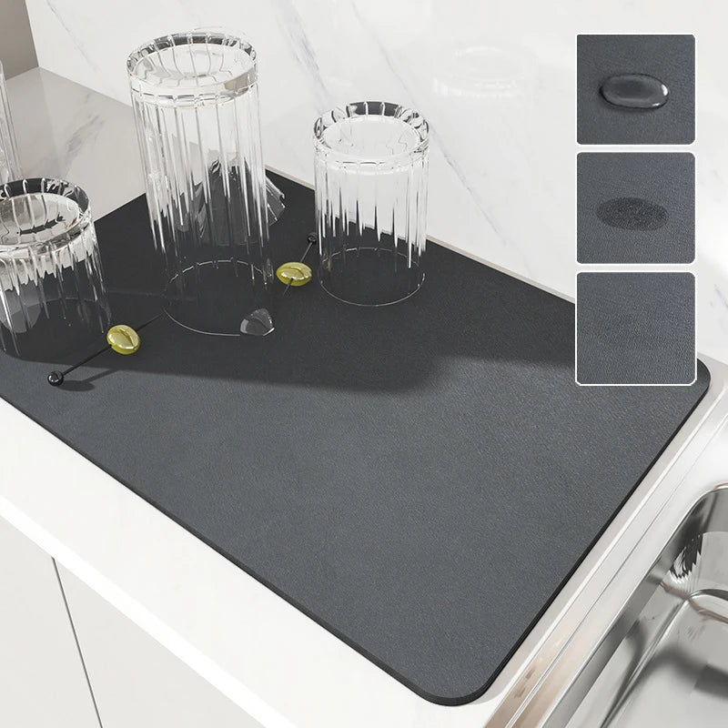 Super Absorbent Diatom Kitchen Drying Mat