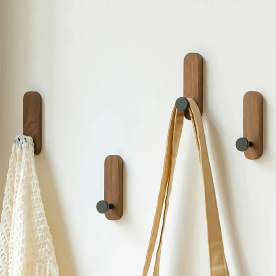 Self-Adhesive Wood Wall Hook