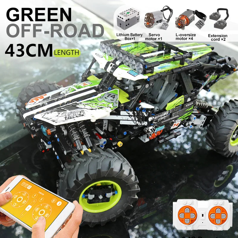 Mould King 18002 RC 4WD Off-Road Buggy Building Block Set