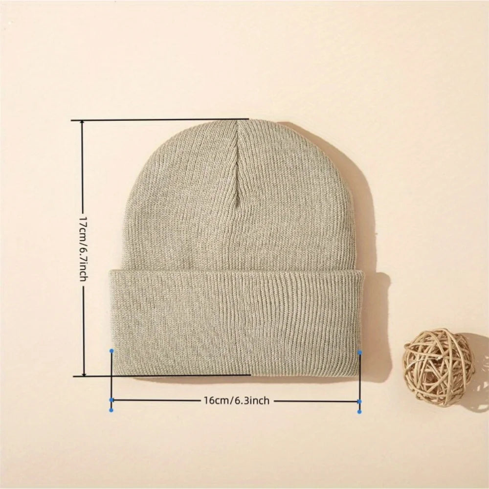 4-Piece Baby Knit Cuffed Beanie Set