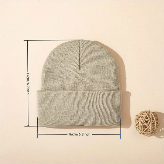 4-Piece Baby Knit Cuffed Beanie Set