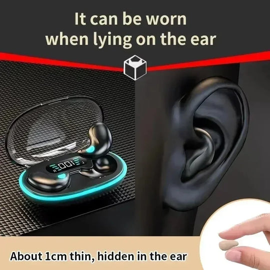 Mini Bluetooth 5.3 Wireless Sleep Earbuds with Charging Case